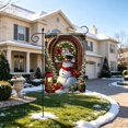 thumbnail image 6 of Christmas Garden Flag Double Sided Printed Festive Yard Banner Linen Outdoor Holiday Decoration for Patio, 6 of 6