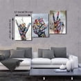thumbnail image 2 of 3 Pieces Banksy Graffiti Canvas Wall Art Colorful Graffiti Wall Art Motivational Graffiti Wall Decor Street Graffiti Art Inspirational Graffiti Street Art for Living Room Decor 12x16x3, 2 of 6