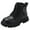 Black, variant on Huowey Children Shoes Fashion Thick Heel Soft Sole Casual Booties Comfortable Breathable Booties