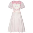 thumbnail image 3 of Disfraz de Angelita para adultos y niños, disfraz de Cosplay para niñas K-12, disfraz de bebé llorón rosa y morado, traje de carnaval para Halloween, 3 of 5