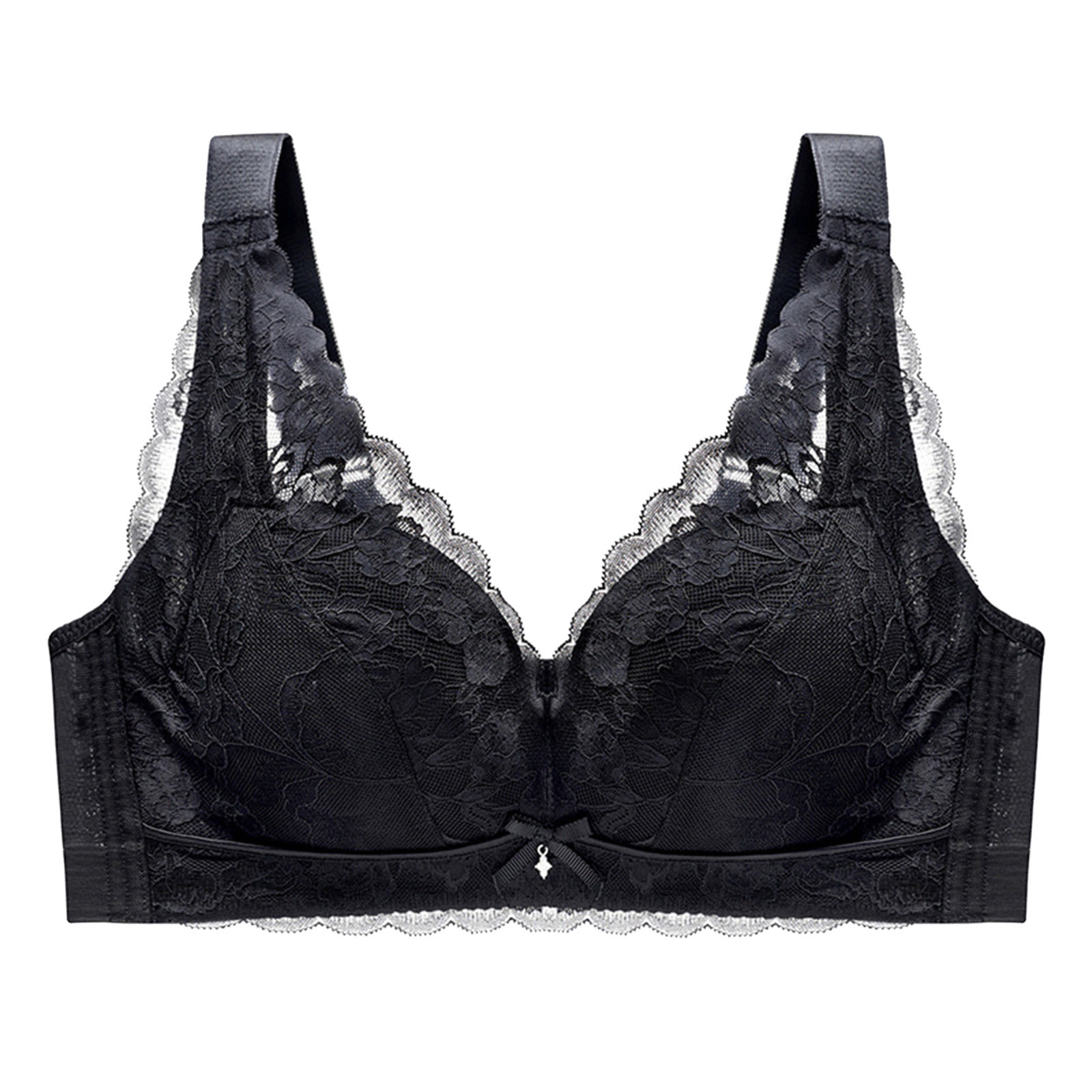 Compre Plus Size Sexy Lace Women's Bra sem roupa interior underwire  Lingerie Brassiere BH Backless Large Size Bralette
