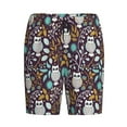 thumbnail image 4 of Easygdp Forest Cute Owl Men's Short Pajama Pants, Sleep Shorts, Household Pants, Casual Pants with Pockets - Large, 4 of 9