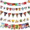 WORLD CUP 2022 Bunting Garland Flag Cards Soccer Party Decorations 2022 World Cup Flag