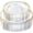 Clear, variant on Ivory and Gold Plastic Plates for 50 Guests, Gold Disposable Plates Include 50 PCS Dinner Plates, 50 PCS Dessert Plates for Party, Wedding and Graduation