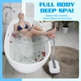 thumbnail image 3 of WETLA Remote Control Spa Jet Mat - 6-Speed Adjustable Bubbles with Suction Cups & Pillow for Most Tubs, 3 of 12