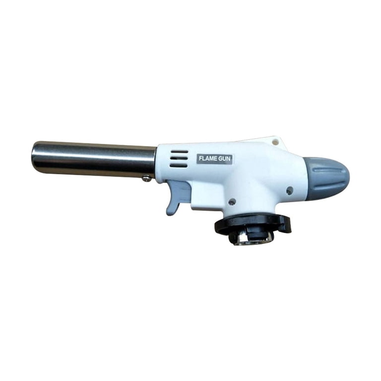 Butane Torch Kitchen Blow Lighter – Creme Brulee Torch For Reverse Searing, BBQ, Baking, Jewelry Making (Gas Not Included)