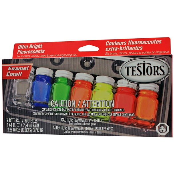 Enamel Paint Set, 9132X, Fluorescent, Excellent for use on almost any surface imaginable: wood