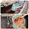 thumbnail image 4 of Donepart 13 Inch Round Pizza Pan, Nonstick Carbon Steel Pizza Baking Tray, Blue Speckled Pizza Pan for Oven, Dishwasher Safe, Flat Bakeware for Crispy Crust, 4 of 8