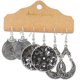 thumbnail image 3 of 12 Pares Bohemios Pendientes Vintage Pendientes Largos, 3 of 5