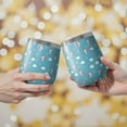 thumbnail image 2 of 12oz Stemless Wine Tumblers Blue Cartoon Unicorn Head Star Cloud Pattern Vacuum Insulated Stainless Steel Travel Tumbler Cups Mug with Lid and Straw for Champaign,Cocktail,Beer with Cleaning Brush, 2 of 5