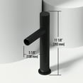 thumbnail image 6 of VIGO Ashford Single Handle Single-Hole Bathroom Vessel Faucet in Matte Black, 6 of 12