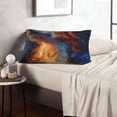 thumbnail image 6 of Fuzoiu Cosmic Dog Starry Night Print Fuzzy Pillowcases, Super Soft Pillow Case Cover with Zipper for Bedroom, Sofa, Couch,Cozy Pillow Shams for All Seasons-20"x30", 6 of 6