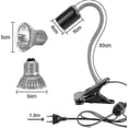 thumbnail image 2 of Tortoise Heat Lamp Kit Reptile Heat Lamp With 2 Uva Uvb Bulbs 25w 50w Long Base Tortoise Lamp 360 Rotation For Tortoise Reptile Lizards Snakes Chamele, 2 of 5