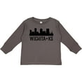 thumbnail image 3 of Inktastic Wichita Kansas City Skyline Boys or Girls Long Sleeve Toddler T-Shirt, 3 of 5