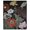 Gallery Wrapped, variant on Ruby Revelry Canvas Dark Elegant Florals by Art Remedy, White Frame, 30 x 36