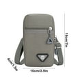 thumbnail image 3 of Hovmgk Sling Crossbody Bag, Small Water-Resistant One Strap Shoulder Purse, Travel Bag for Men & Women with Earphone Hole, Gray, Lightweight and Versatile Daily Use Sling Bag, 3 of 6