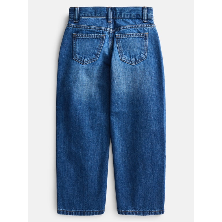 Wonder Nation Boys Relaxed Straight Leg Denim Jeans photo 2