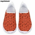 thumbnail image 1 of Gradient Color Musical Notation Pattern Print Casual Flat Shoes for Ladies Summer Comfort Breathable Mesh Shoes Slip On Sneakers, 1 of 5