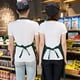 thumbnail image 5 of Ropa de trabajo para camareros de restaurantes de supermercado, delantal impermeable para hombres y mujeres, delantal con logotipo bordado impreso, delantal colgante para ollas calientes, delantal, 5 of 5