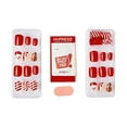 thumbnail image 2 of imPRESS Holiday Press-On Nails, Adorabell, Red, Short Length, Square Shape, 30 Ct., 2 of 12