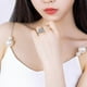 thumbnail image 4 of Anillo de flor de circonita en plata de ley 925 - 10 - Código de modelo 12557 10, 4 of 4