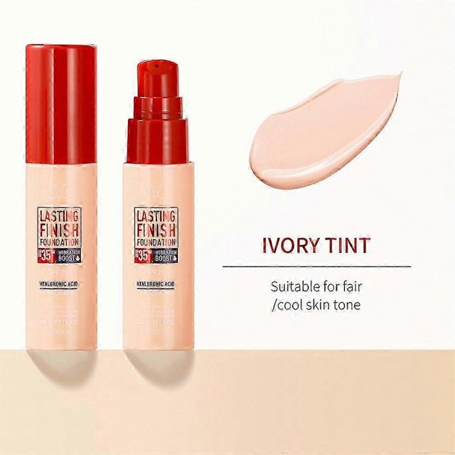 Soft Beige Full Coverage Foundation with Hydrating Boost, SPF20, Hyaluronic Acid, 2% Niacinamide, Long-Lasting Wear Up to 35 Hours