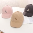 thumbnail image 3 of Spring Summer Soft Cotton Baby Letter Cap Hats Adjustable Baseball Caps Kids Snapback Sun Hat, 3 of 9