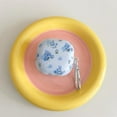 thumbnail image 6 of for Samsung Galaxy Buds 2 pro/Buds 2/Buds Live/Buds pro/Fan Edition(FE) case with Cute Rose Flower Pattern and Keychain Accessory,Hard Cover for Women Girls (Blue), 6 of 16