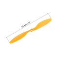 thumbnail image 2 of Uxcell 12Pcs 1045 RC Propellers Blade Prop 2 Vane 25.4cm Dia Plastic for RC Quadcopter, Yellow with 6 Plastic Washers, 2 of 6