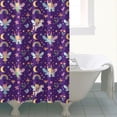 thumbnail image 4 of Purple Fairy Unicorn Pattern Shower Curtain 72"x84" ,Bathroom Decorative Shower Curtains Set with 12 Hooks,Modern Waterproof Washable Shower Curtain, 4 of 6