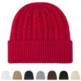 thumbnail image 3 of FAWUUDO Winter Hats for Men Women Fleece Lined Knit Beanie Warm Soft Stocking Cap for Cold Weather Outdoor, 3 of 3