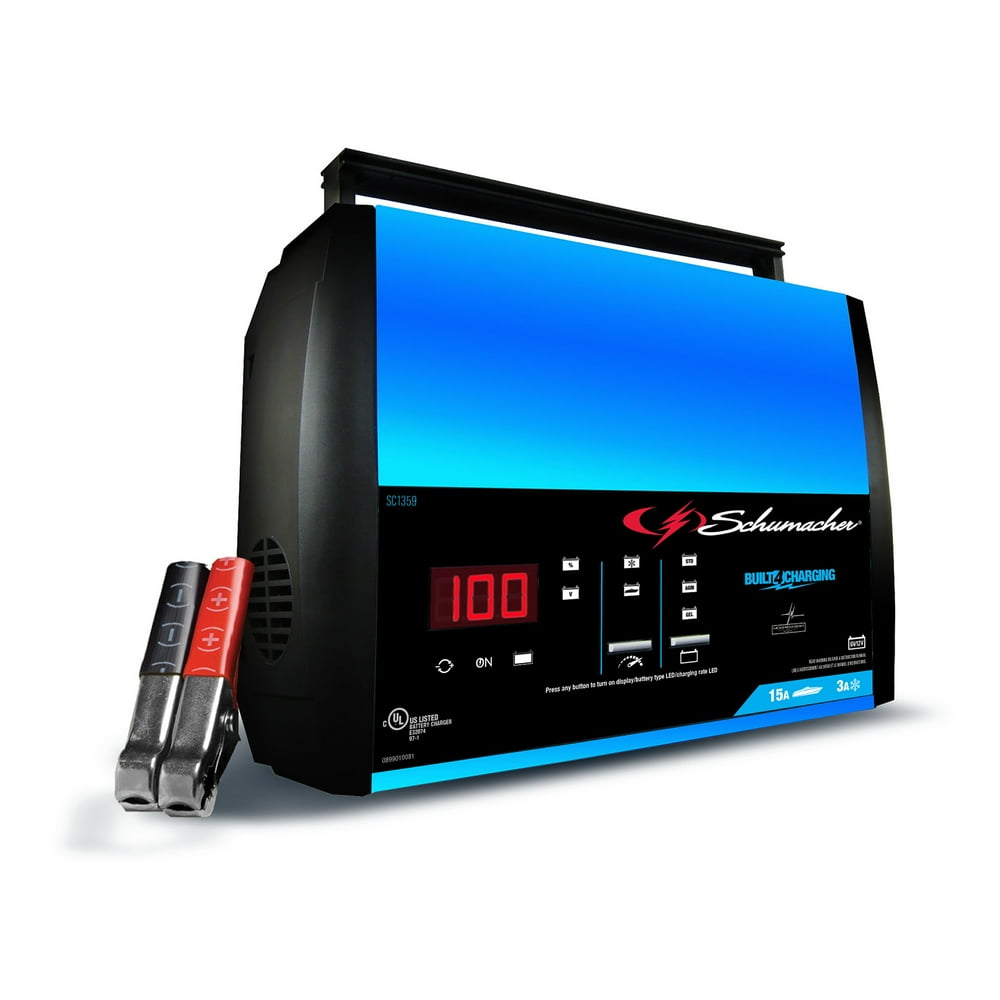 Schumacher SC1359 15 Amp 6V/12V Fully Automatic Battery Charger