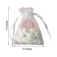 thumbnail image 4 of Efavormart 50PCS WHITE Organza Gift Bag Drawstring Pouch Wedding Favors Bridal Shower Treat Jewelry Bags - 3"x4", 4 of 11