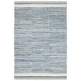 thumbnail image 2 of SAFAVIEH Kilim Sharlene Striped Area Rug, Blue/Ivory, 6' x 6' Square, 2 of 10