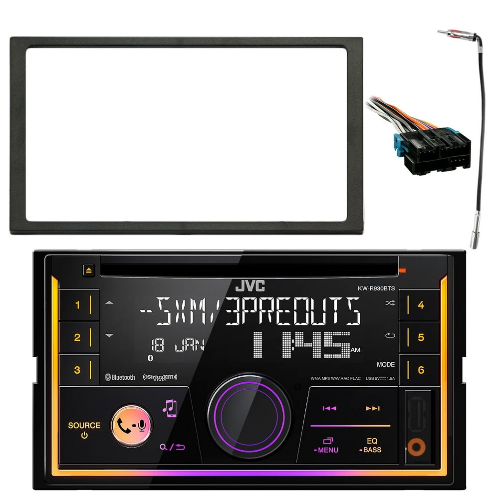 JVC KWR930BTS Double DIN Car Audio USB AUX CD Bluetooth Receiver