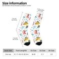 thumbnail image 2 of Vsdgher Dinosaur Crew Socks for Men & Women, Breathable Casual Athletic Ankle Socks, 2 of 6