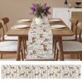 thumbnail image 6 of Table Runners 70 Inches Long Dress Scarves, Farmhouse Elk Farmhouse Coffee/Dining/Kitchen Table Decor, Holiday Table Runner, Rustic Botanical Wooden Striped 13x70 Inch, 6 of 7