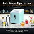thumbnail image 4 of Igloo Automatic Self-Cleaning 26-Pound Ice Maker, Countertop Size, Large or Small Ice Cubes, LED Control Panel, Ice Scoop Included, Aqua, 4 of 6