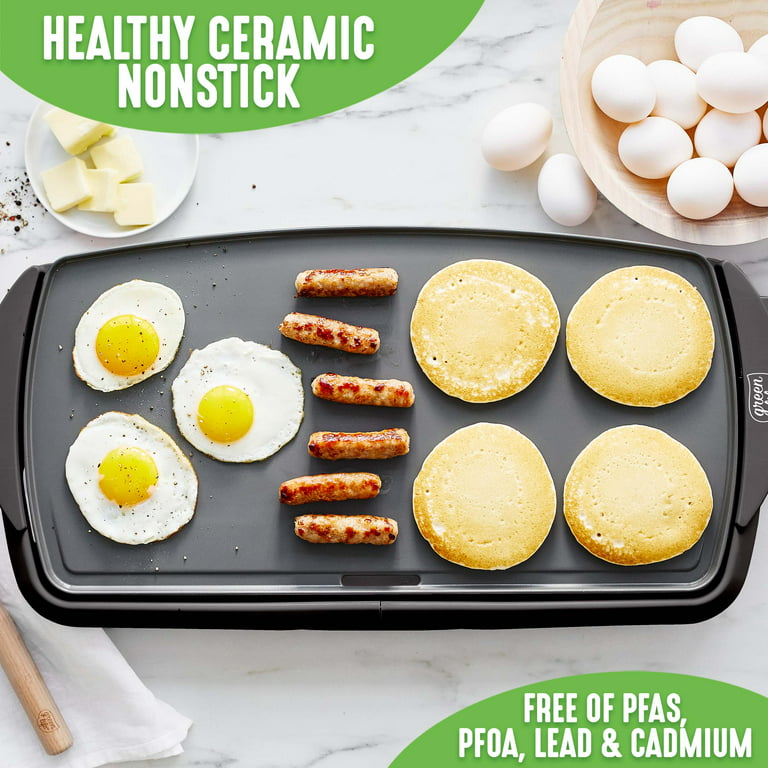 GreenLife RNAB0B9T5WDNP greenlife raclette indoor tabletop grill, healthy  ceramic nonstick, 2-in-1 grill and griddle, 8 square nonstick pans, adjusta