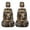 Deer Head, variant on KUIFORTI Deer Head UTV Seat Covers Water-Resistant Seats Cover for UTV Soft Fits with Rhino Bucket Seat Cover with Headrest Covers for Yamaha Rhino 700 660 450 2004-2021
