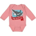 thumbnail image 3 of Inktastic Big Brother Shark Boys Long Sleeve Baby Bodysuit, 3 of 5