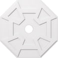 thumbnail image 1 of Ekena Millwork CMP36LG-05000 36 Po OD x 5 Po ID Carré Logan Architectural Grade PVC Contemporain Plafond Médaillon, 1 of 1