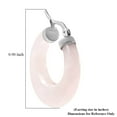 thumbnail image 5 of Rose Quartz Hoop Earrings for Women Jewelry Stainless Steel Clip on Clasp Valentines Day Women Birthday Christmas Gifts, 5 of 5