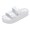 White, variant on FREISTERN Women Thick Sole Slides Sandals Non-Slip Platform Slippers with Adjustable Buckle