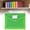 Green, variant on XaTanion Plastic Expandable File Organizer, A Size Document Folder without Divider, Thick Portable Storage Box for Home Office School (Black)