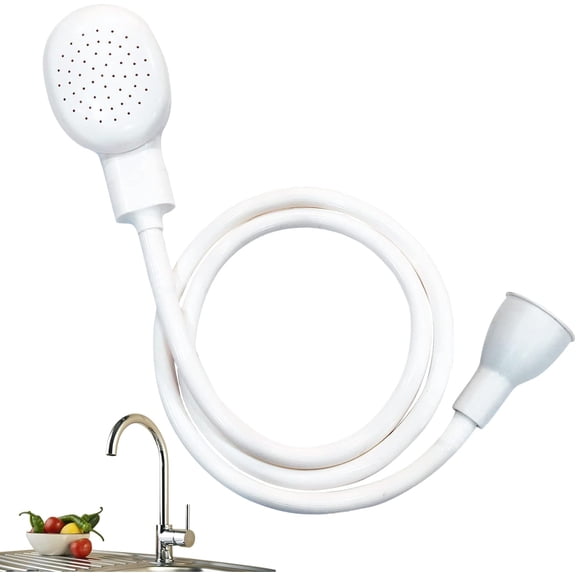 Pekkaxy Sink Spray Rubber Hose, Sink Hose Attachment for Faucet Portable Sink Hose Faucet Sprayer, Shampoo Sprayer for Dog, Pets, Bathing Baby, Washing Hair, Rinsing Vegetables (For sink)