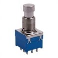 thumbnail image 4 of 5X Guitar Effects 9-Pin Latching Stomp Pedal Footswitch Foot Switch Blue, 4 of 8