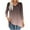 Brown, variant on T Shirts for Women 3/4 Sleeve Tunic V-Neck Ladies Tops Gradient Color Yellow Loose Basic Casual Shirts,L