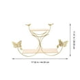 thumbnail image 5 of FRCOLOR 1pc Multi-purpose Rack Iron Decorative Shelf  Wall-mounted Rack (Golden), 5 of 8