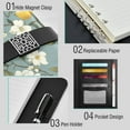 thumbnail image 4 of Premium Faux Leather Notebook - Refillable, Multi-Functional Organizer, 23.3x17cm, All-Season Use，Lemon, 4 of 6